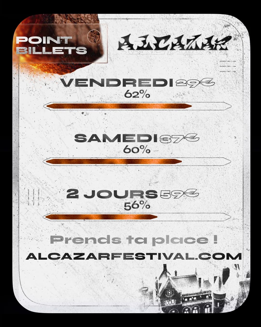 Publication Instagram : point billetterie