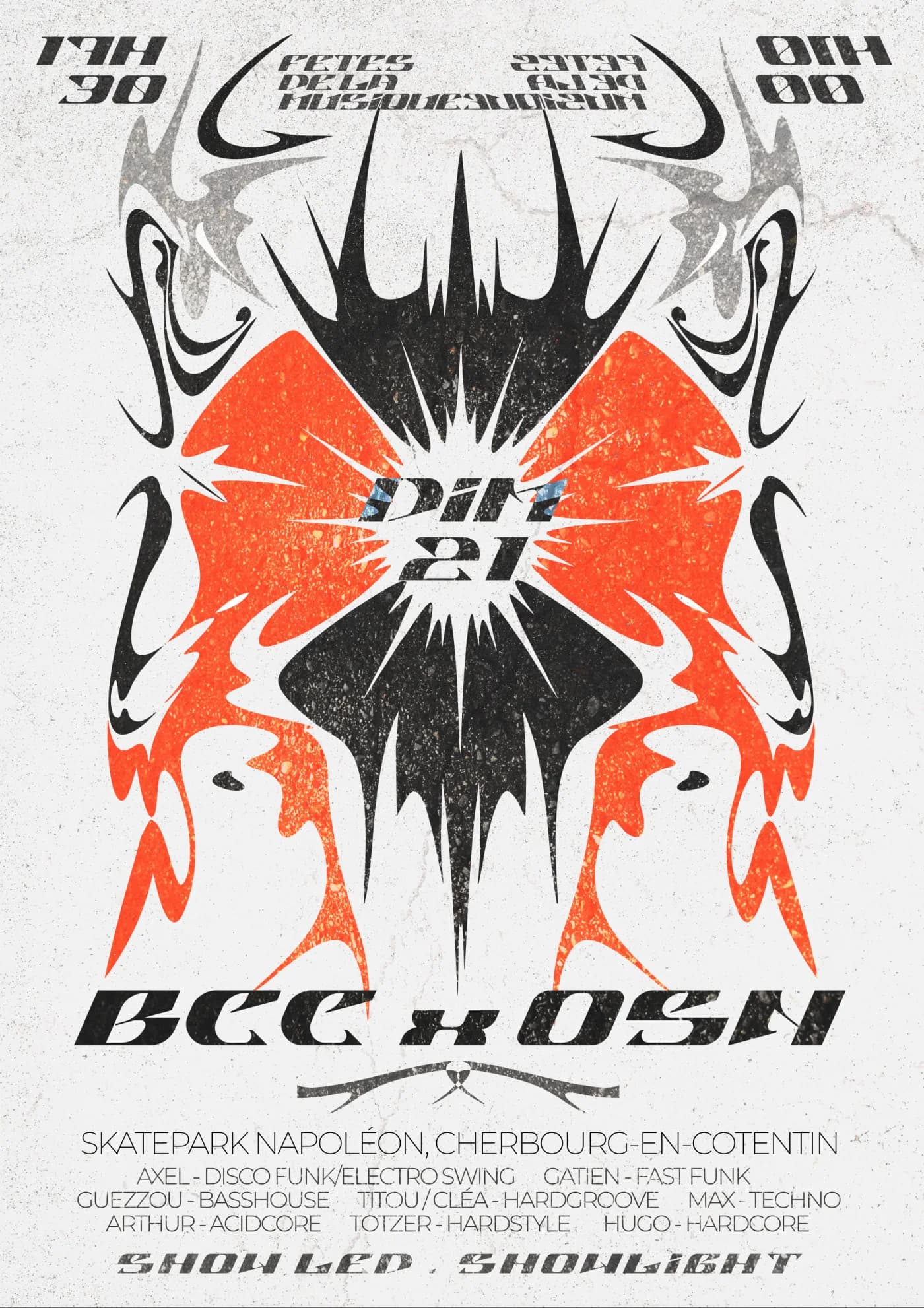 Affiche BCC × OSN, Fête de la musique 2026, version saumon