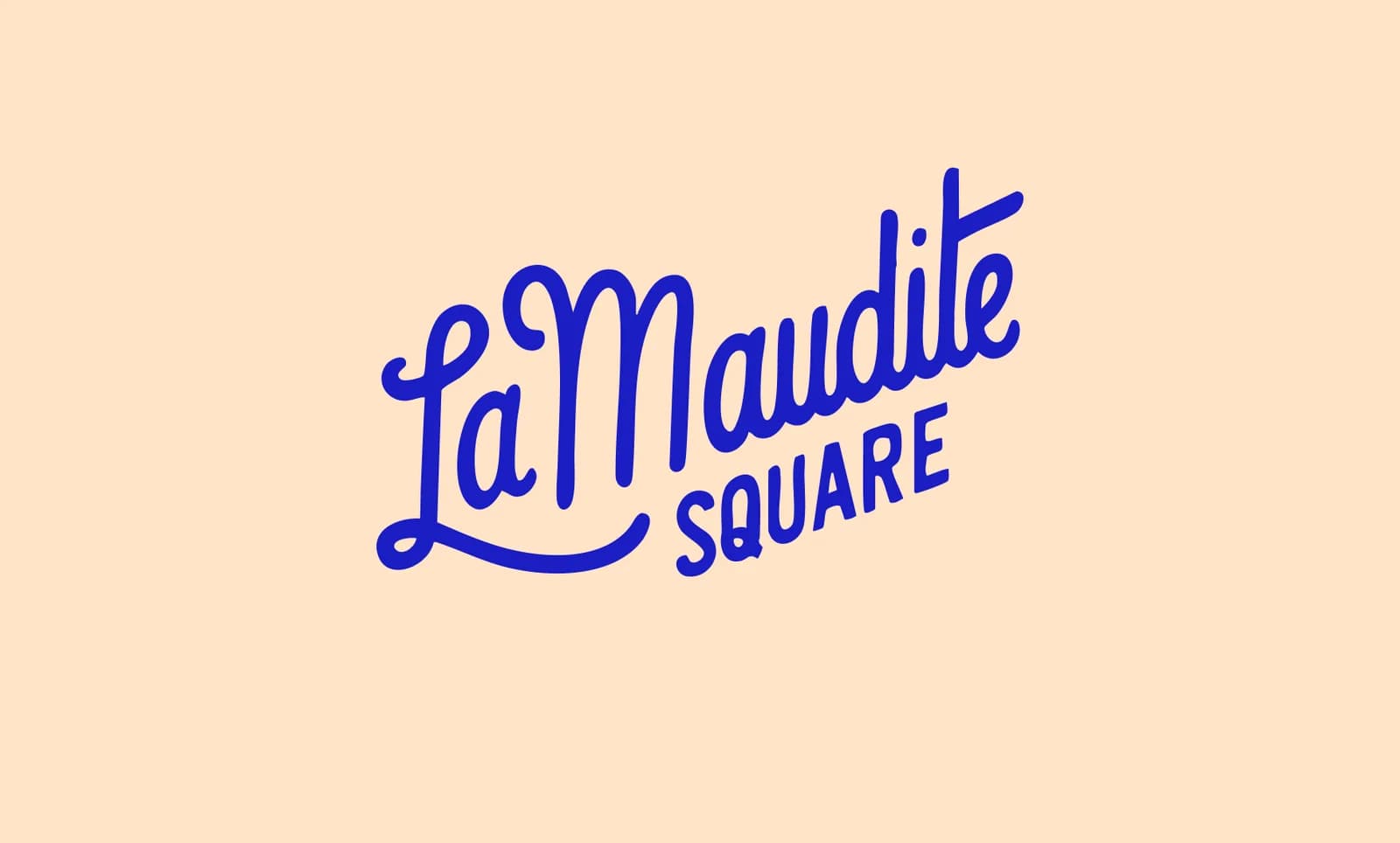 Logotype manuscrit La Maudite Square